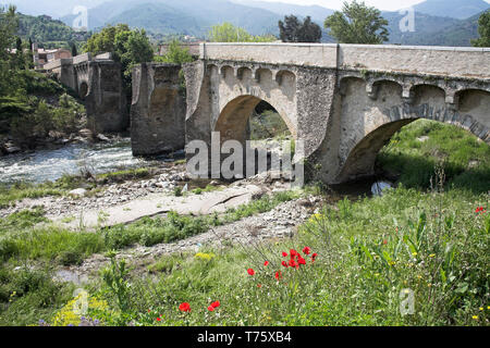 Ponte Novo Brücke Golo Tal Korsika Frankreich Stockfoto