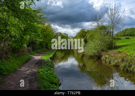 Entlang der Peak Wald Kanal, in der Nähe von Marple, Cheshire, UK. Stockfoto