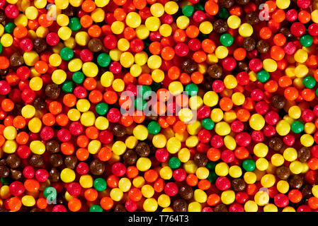Hintergrund Textur von hellen bunten Süßigkeiten. Stockfoto