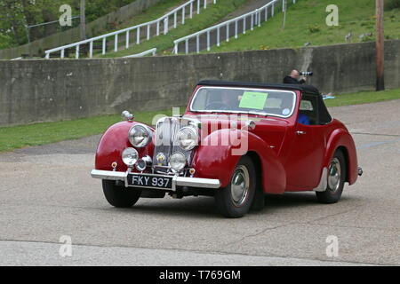 Triumph 2000 Roadster (1949), British Marques Tag, den 28. April 2019, Brooklands Museum, Weybridge, Surrey, England, Großbritannien, Großbritannien, Europa Stockfoto