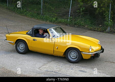 Triumph Spitfire 1500 Roadster (1978), British Marques Tag, den 28. April 2019, Brooklands Museum, Weybridge, Surrey, England, Großbritannien, Großbritannien, Europa Stockfoto