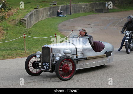 BSA 3 Wheeler (1931), British Marques Tag, den 28. April 2019, Brooklands Museum, Weybridge, Surrey, England, Großbritannien, Großbritannien, Europa Stockfoto