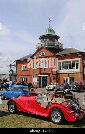 Morgan 4/4, British Marques Tag, den 28. April 2019, Brooklands Museum, Weybridge, Surrey, England, Großbritannien, Großbritannien, Europa Stockfoto