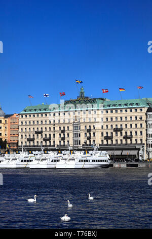 Das Grand Hotel, Stockholm, Schweden, Europa Stockfoto