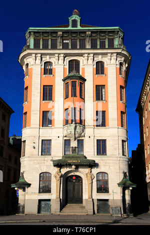 Nummer 18 Skeppsbron, Gamla Stan, Stockholm, Schweden, Europa Stockfoto