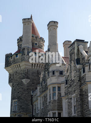 Die Casa Loma Schloss in Midtown in Toronto, Ontario, Kanada. Stockfoto