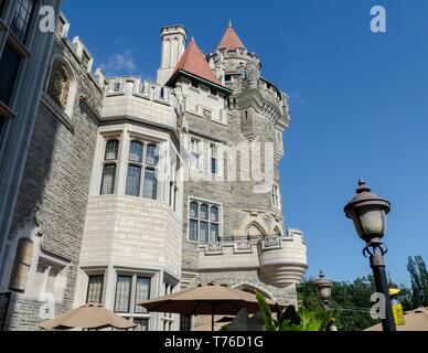 Die Casa Loma Schloss in Midtown in Toronto, Ontario, Kanada. Stockfoto