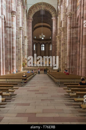 Speyer, Deutschland - berühmt für die 1529 Protestierung, und ein UNESCO-Weltkulturerbe, Speyer ist eine wunderbare Stadt am Rhein Stockfoto