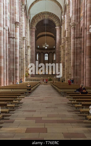 Speyer, Deutschland - berühmt für die 1529 Protestierung, und ein UNESCO-Weltkulturerbe, Speyer ist eine wunderbare Stadt am Rhein Stockfoto