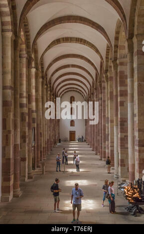 Speyer, Deutschland - berühmt für die 1529 Protestierung, und ein UNESCO-Weltkulturerbe, Speyer ist eine wunderbare Stadt am Rhein Stockfoto