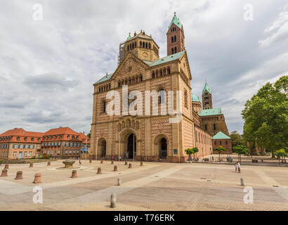 Speyer, Deutschland - berühmt für die 1529 Protestierung, und ein UNESCO-Weltkulturerbe, Speyer ist eine wunderbare Stadt am Rhein Stockfoto