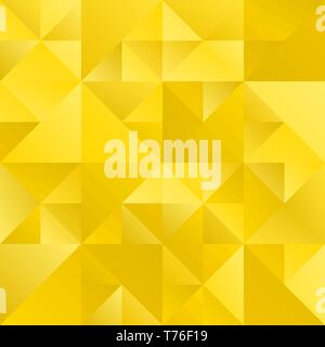 Golden dynamische minimale Steigung Dreieck Mosaik Hintergrund Stock Vektor