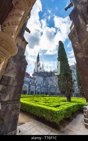 Besuchen Dominikanische Kloster Batalha, Portugal Stockfoto