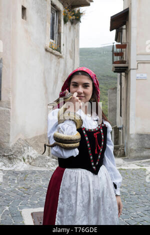 Cocullo, traditionelle Festival mit Schlangen Stockfoto