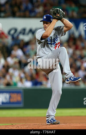 Clayton Kershaw, MLB 2014 öffnung Reihe Los Angeles Dodgers v Arizona-diamantmarkierungen an der Sydney Cricket Ground, 22. März 2014. Stockfoto