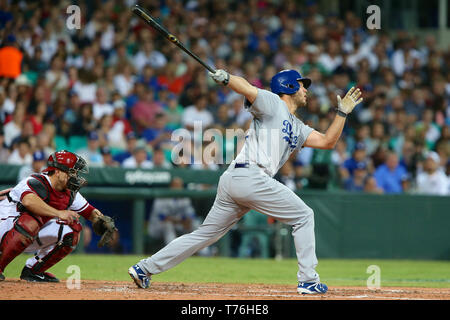 Clayton Kershaw, MLB 2014 öffnung Reihe Los Angeles Dodgers v Arizona-diamantmarkierungen an der Sydney Cricket Ground, 22. März 2014. Stockfoto