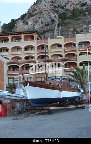 Buggerru Stadt Architektur an der Süd Sardinien in Italien Stockfoto