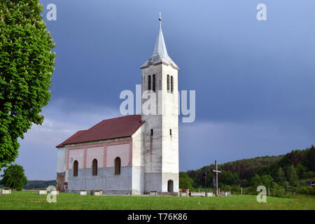 Römisch-katholische Kirche, Markovci, Marokrét, Slowenien, Sarlós Boldogasszony-templom Stockfoto