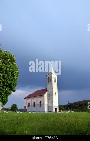 Römisch-katholische Kirche, Markovci, Marokrét, Slowenien, Sarlós Boldogasszony-templom Stockfoto