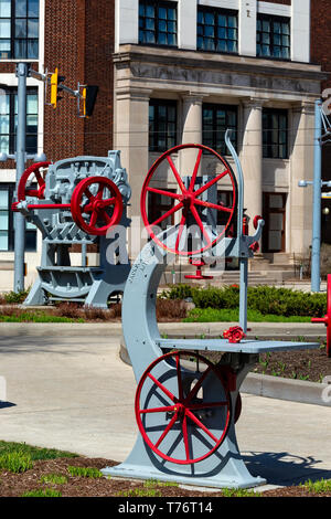 Industrielle Artefakte Kitchener Ontario Kanada Stockfoto