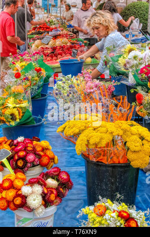 Der Beaune regionalen Markt ist einer der größten in Burgund und einige der besten Qualität und regionale Produkte sind auf Verkauf Stockfoto