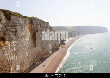 Frankreich, Normandie: Rock-Bogen der Strand von Etretat Stockfoto