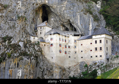 Schloss, Burg Predjama, Slowenien, Burg Predjama-vár Stockfoto