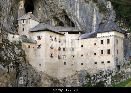 Schloss, Burg Predjama, Slowenien, Burg Predjama-vár Stockfoto