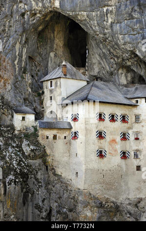 Schloss, Burg Predjama, Slowenien, Burg Predjama-vár Stockfoto