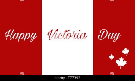 Vector Illustration zu Victoria Day feiern. Stock Vektor