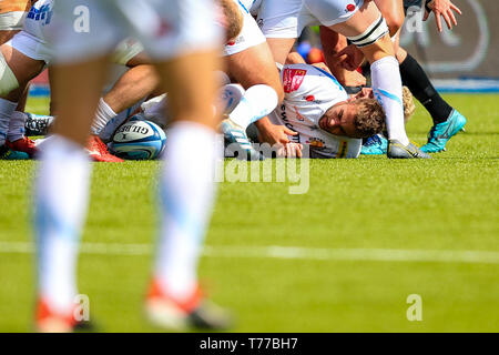 London, Großbritannien. 04 Mai, 2019. 4. Mai 2019, Allianz, London, England; Gallagher Premiership, Sarazenen vs Exeter Chiefs; Quelle: Georgie Kerr/News Bilder Credit: Aktuelles Bilder/Alamy leben Nachrichten Stockfoto