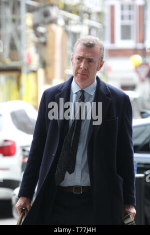 London, UK, 5. Mai 2019. Adam Price Leader von Plaid Cymru in den BBC Studios in London Stockfoto