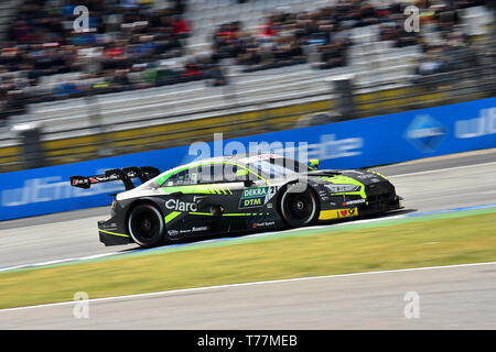 Hockenheim, Deutschland. 05 Mai, 2019. Motorsport: Deutsche Tourenwagen Masters, Hockenheimring - 2. Rennen, Qualifying: Brasilianische Pietro Fittipaldi aus der WRT Team Audi Sport treibt die Audi RS5 DTM. Credit: Hasan Bratic/dpa/Alamy leben Nachrichten Stockfoto