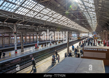 Preston-Bahnhof Stockfoto