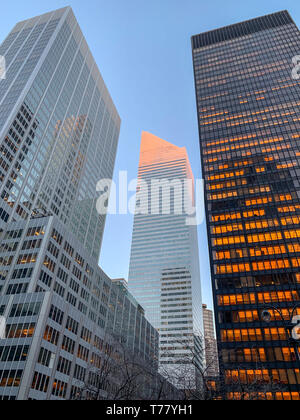 New York City - 26. Februar 2019: Die Citigroup Center (ehemals Citicorp Center und jetzt als seine Adresse bekannt, 601 Lexington Avenue) Office Tower in Stockfoto