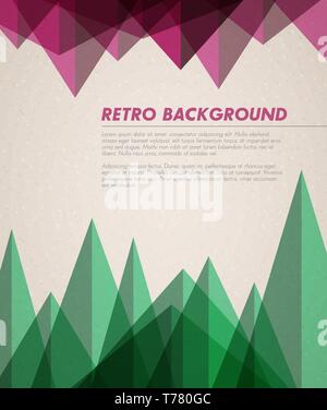 Vektor grunge retro Hintergrund/Vorlage mit Platz für Ihren Text Stock Vektor