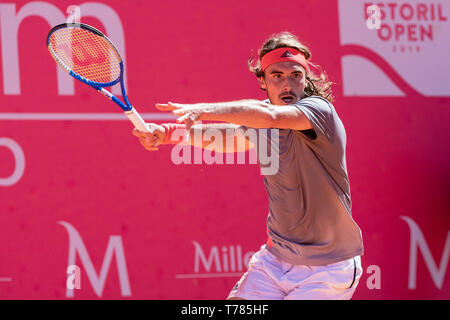 Stefanos Tsitsipas (GRE) im Millennium Estoril Open 2019, Portugal, 4. Mai 2019 Stockfoto