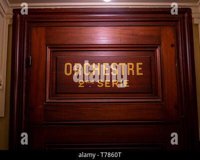 Paris, Frankreich, August 19,2018: Innenansicht der Opera National de Paris Garnier, Frankreich. Es war von 1861 bis 1875 für die Pariser Oper gebaut Stockfoto