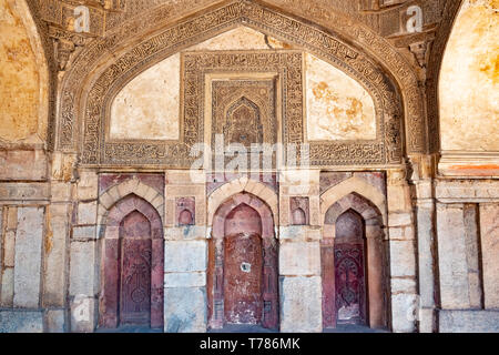 Indien, Neu-Delhi, Sheesh Gumbad, 30 Mar 2019 - sheesh Gumbad Grab aus der letzten Linie der Lodhi Dynastie, in Lodi Gärten Stadtpark Stockfoto