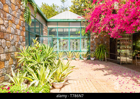 Beautuful Lodhi Garten mit Blumen, Gewächshaus, Gräbern und anderen Sehenswürdigkeiten, New Delhi, Indien Stockfoto