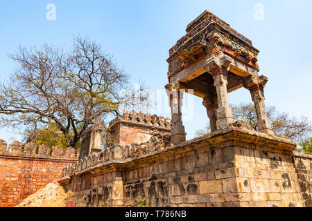 Beautuful Lodhi Garten mit Blumen, Gewächshaus, Gräbern und anderen Sehenswürdigkeiten, New Delhi, Indien Stockfoto