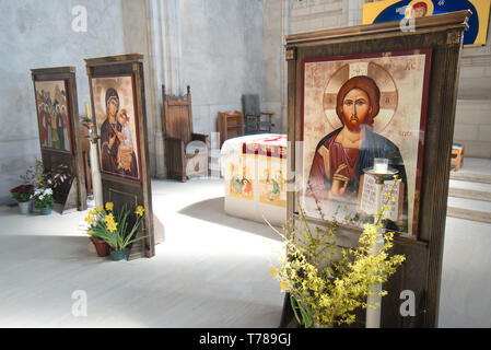 Toronto, Kanada - 4 April, 2019: Trinity College Kapelle in Toronto Universität Campus Stockfoto