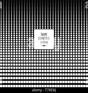 Quadrat blend geometrische Muster Stock Vektor