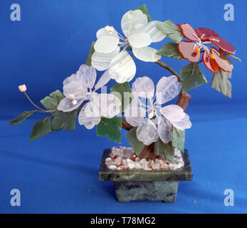 Orientalische Hardstone Gem Tree Stockfoto