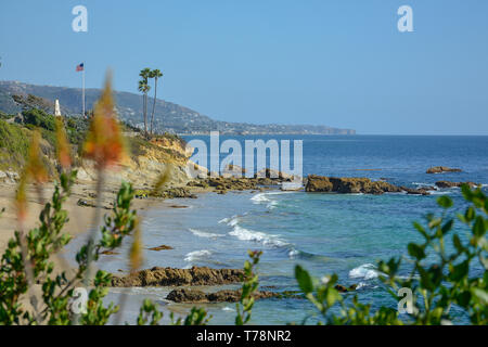 Linda Lane Park usa California Orange County Blau und Grün Stockfoto