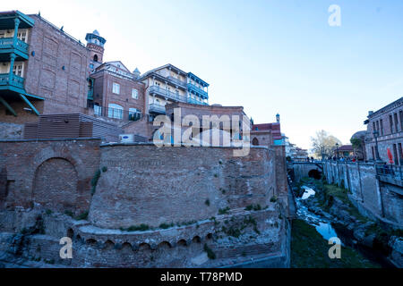 Schwefelbad (Abanotubani, Tiflis, Georgien) Stockfoto