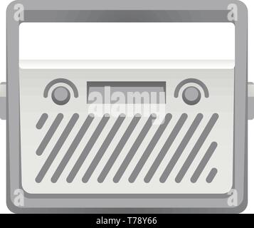 Stahl-Symbol. Cartoon von Stahl radio Vektor Symbol für Web Design auf weißem Hintergrund Stock Vektor