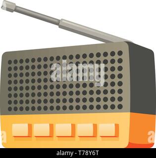 Schaltfläche Antenne Radio Symbol. Cartoon von Button Antenne Radio vektor Symbol für Web Design auf weißem Hintergrund Stock Vektor