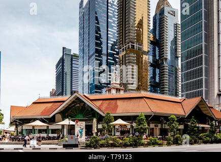Lau Pa Sat Festival Market, Singapur, Südostasien Stockfoto