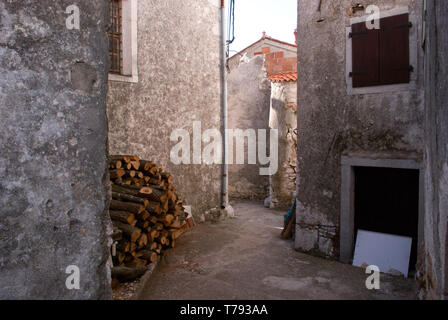 Die kleine Stadt Porec, Kroatien Stockfoto